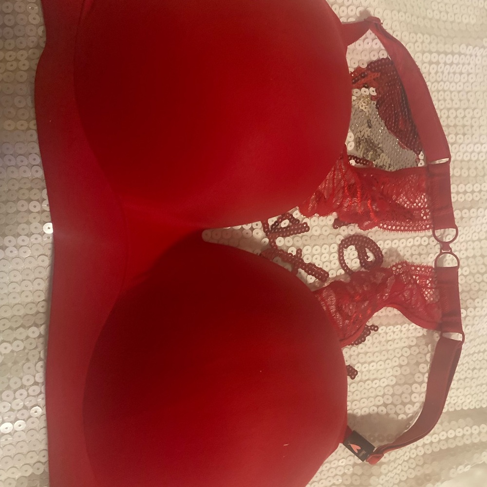 Red Lace Women's Bra